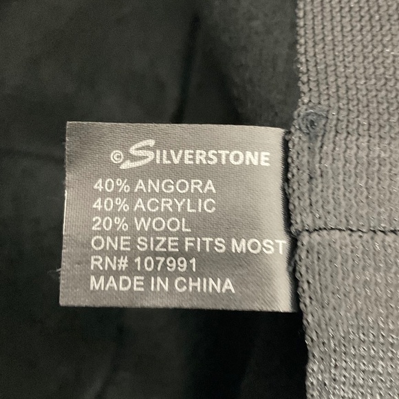 Silverstone Black Angora Blend Bucket Hat Flower Accent One Size Fits most - Picture 9 of 10